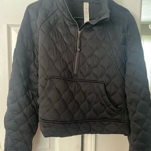lululemon athletica Black Quilted 1/4 zip